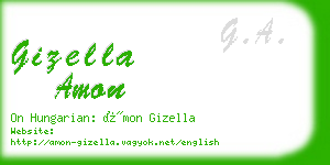 gizella amon business card